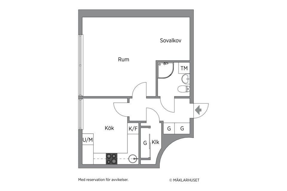 Bostadsrätt, Skönsbergsvägen 25b, Nedre Haga, Sundsvall