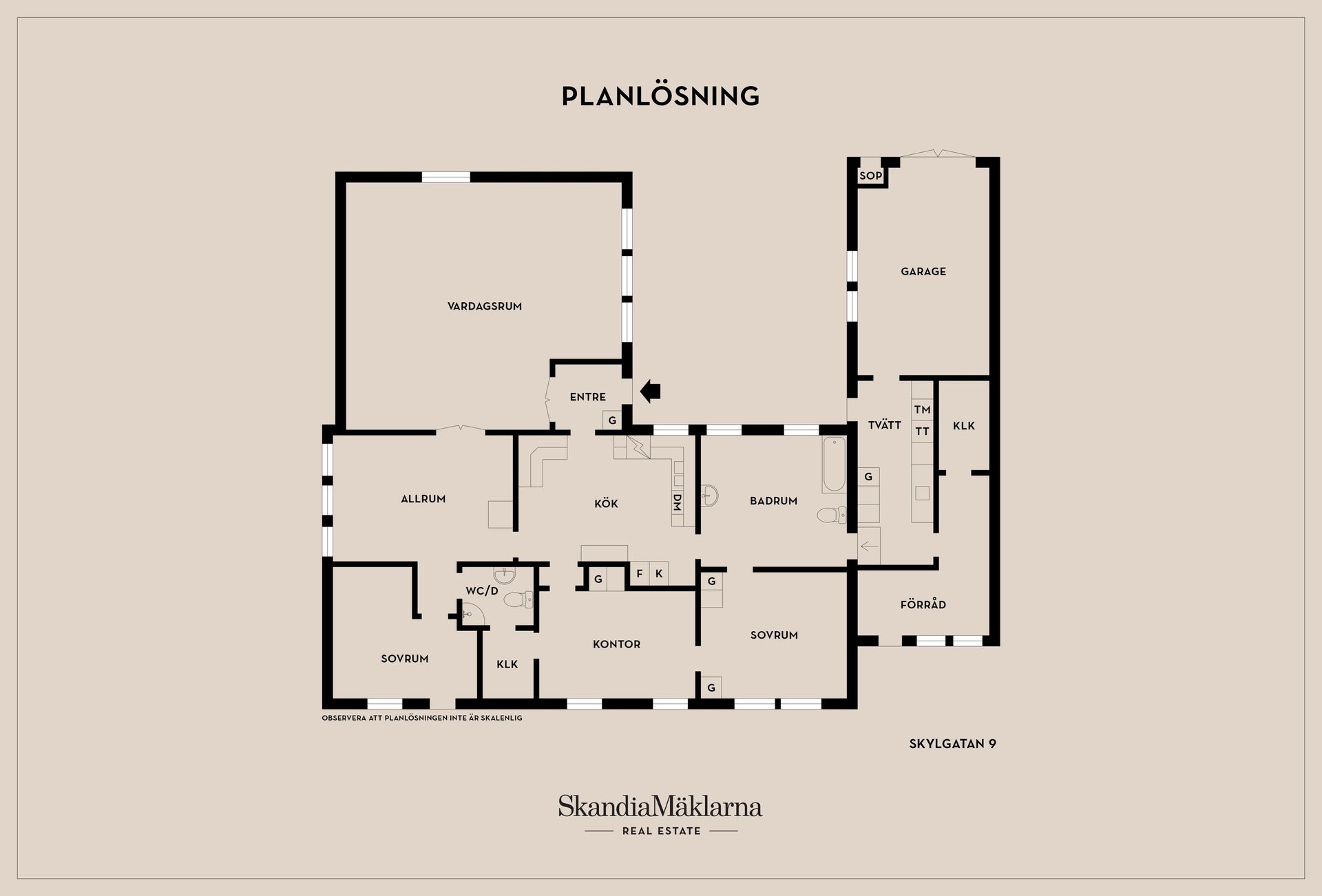 Villa, Skylgatan 9, Majåker, Lidköping