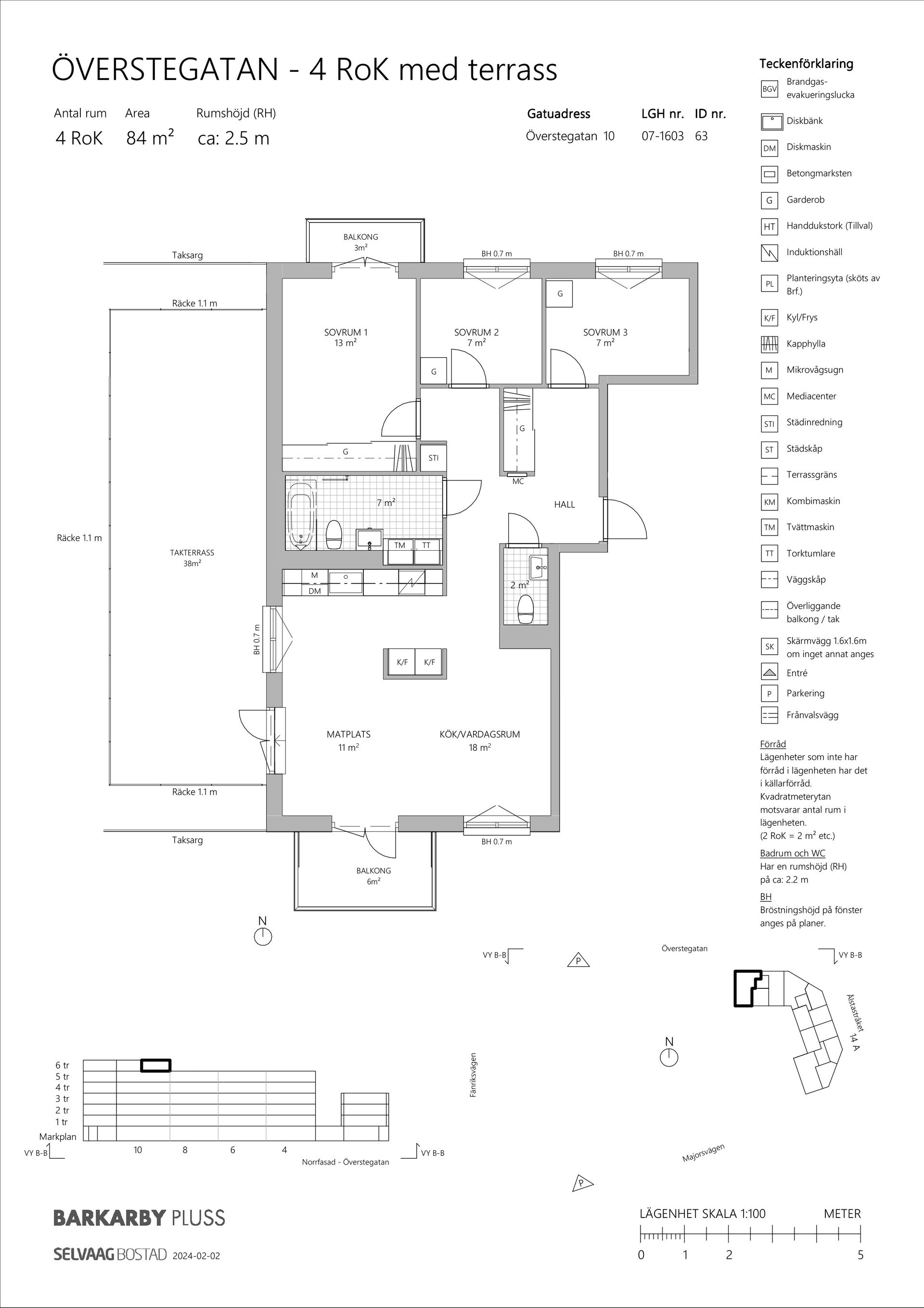 Bostadsrätt, Överstegatan 10, Barkarbystaden, Järfälla