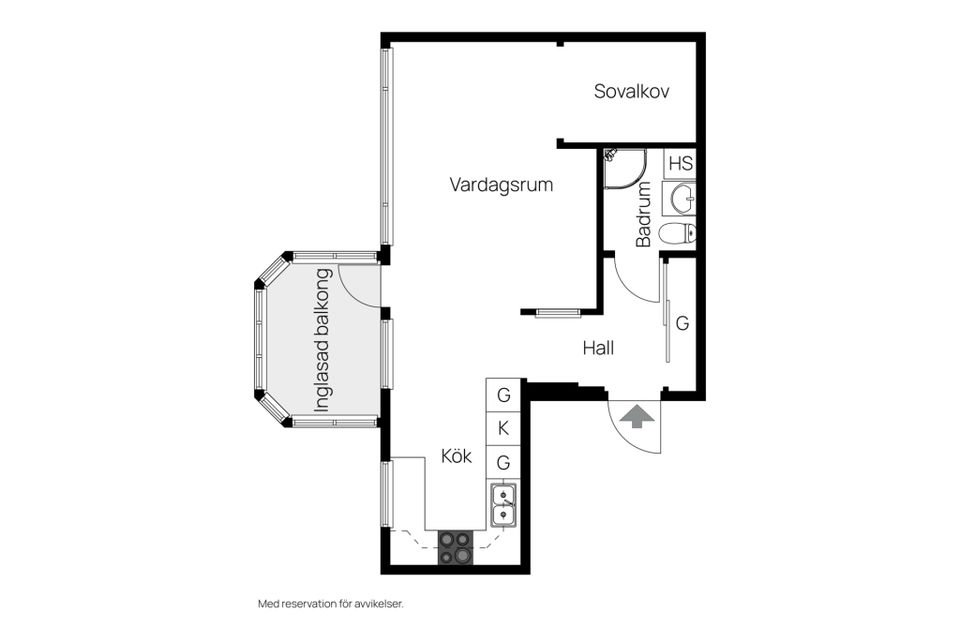 Bostadsrätt, Parkgatan 18, Centralt, Oskarshamn