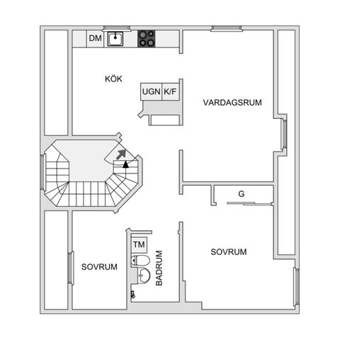 Bostadsrätt, Vennerbergsplatsen 10, Nedre Norrmalm, Borås