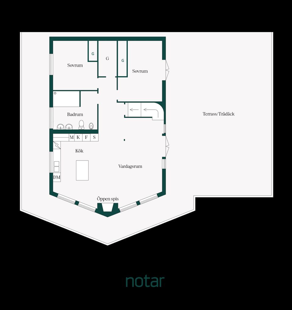 Villa, Skogsvägen 2, Haninge Muskö, Haninge