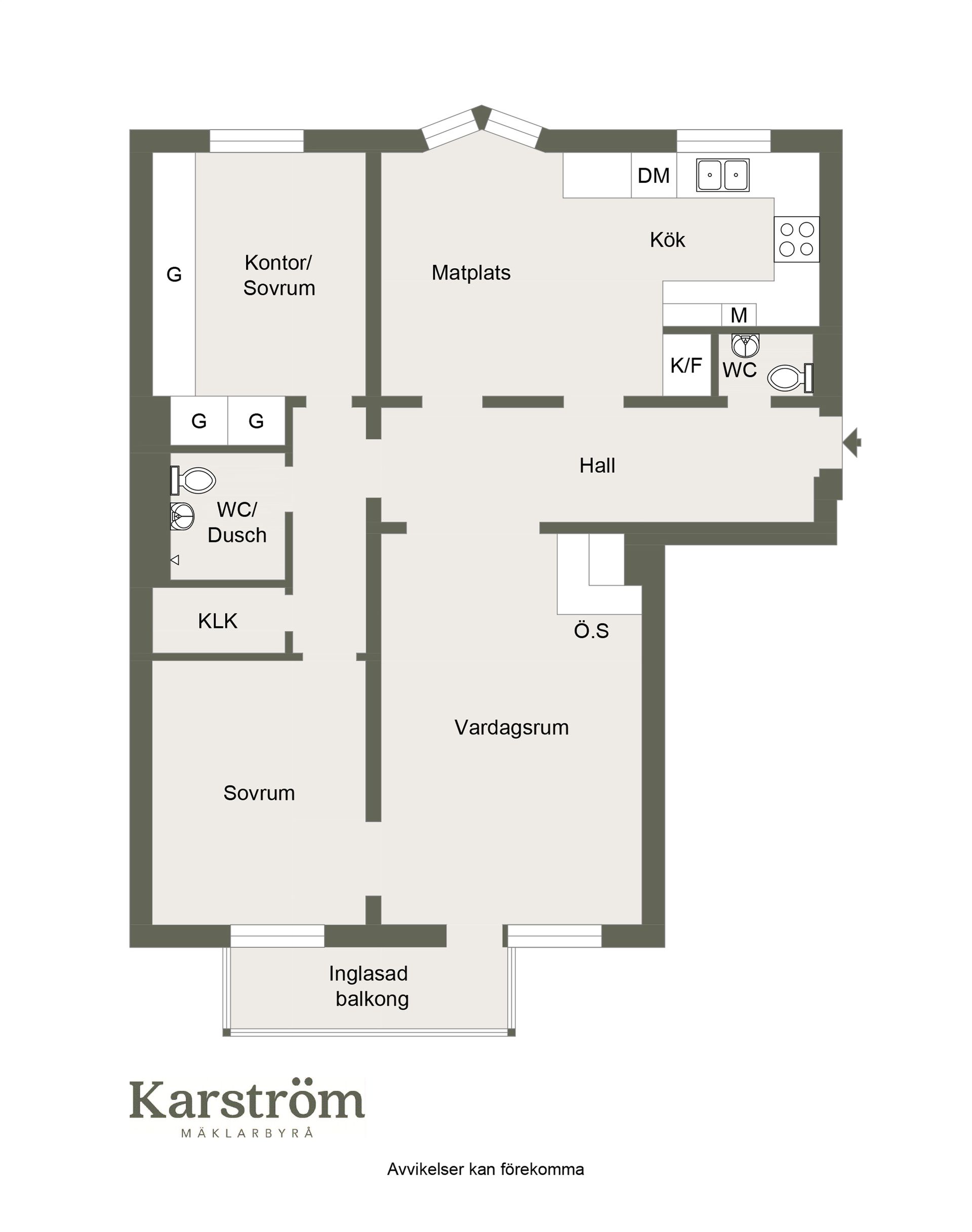 Bostadsrätt, Dalgatan 33B, Södermalm, Sundsvall