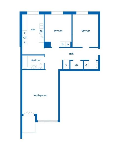 Bostadsrätt, Vallmansgatan 7B, Centralt, Falun