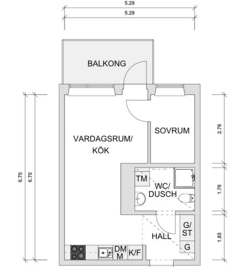 Bostadsrätt, Gunnarsberg 5B, Centrum, Kungälv