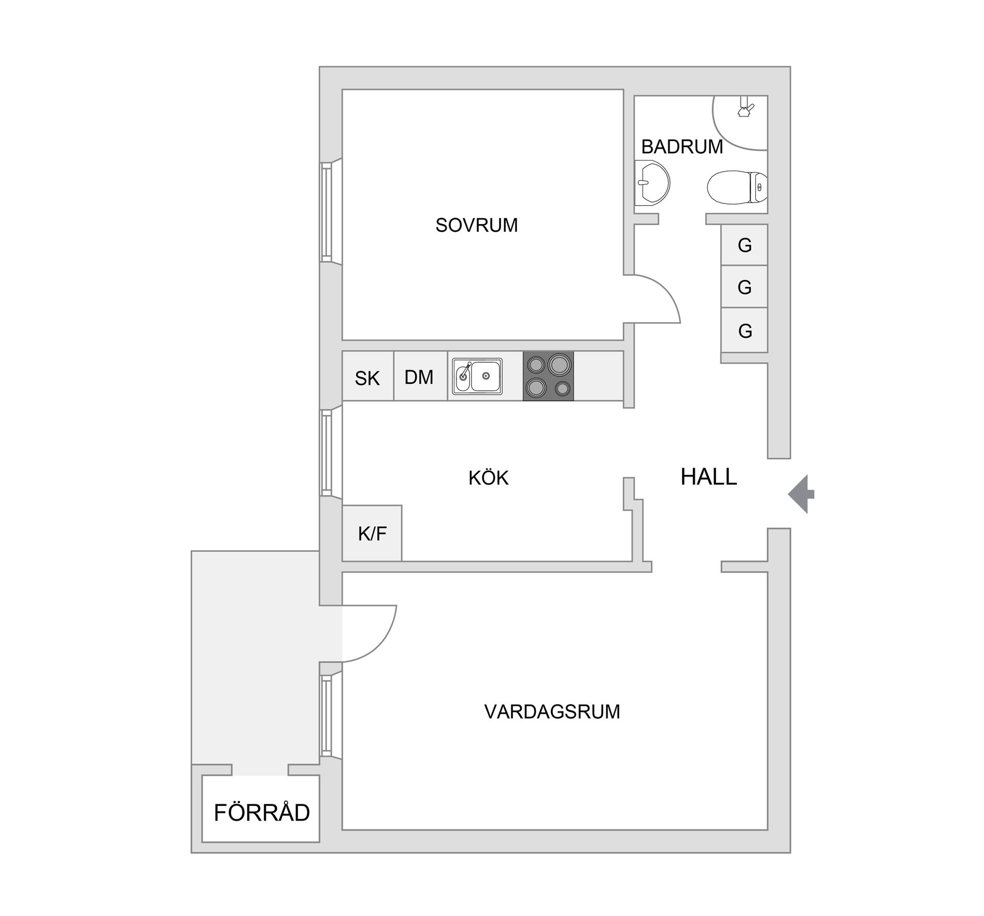 Bostadsrätt, Engholmsgatan 28B, Lamberget, Karlstad