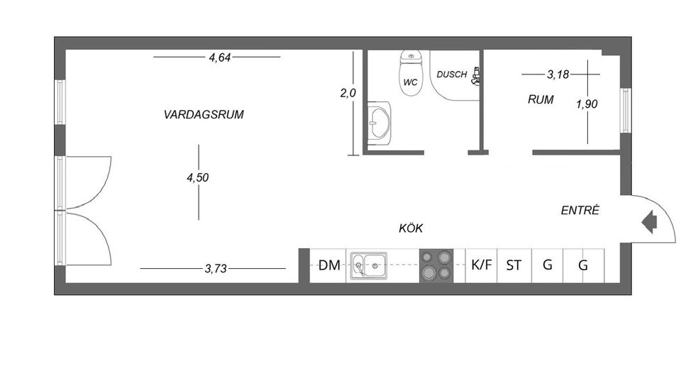 Bostadsrätt, Kryddgårdsgatan 23, Centrum, Enköping