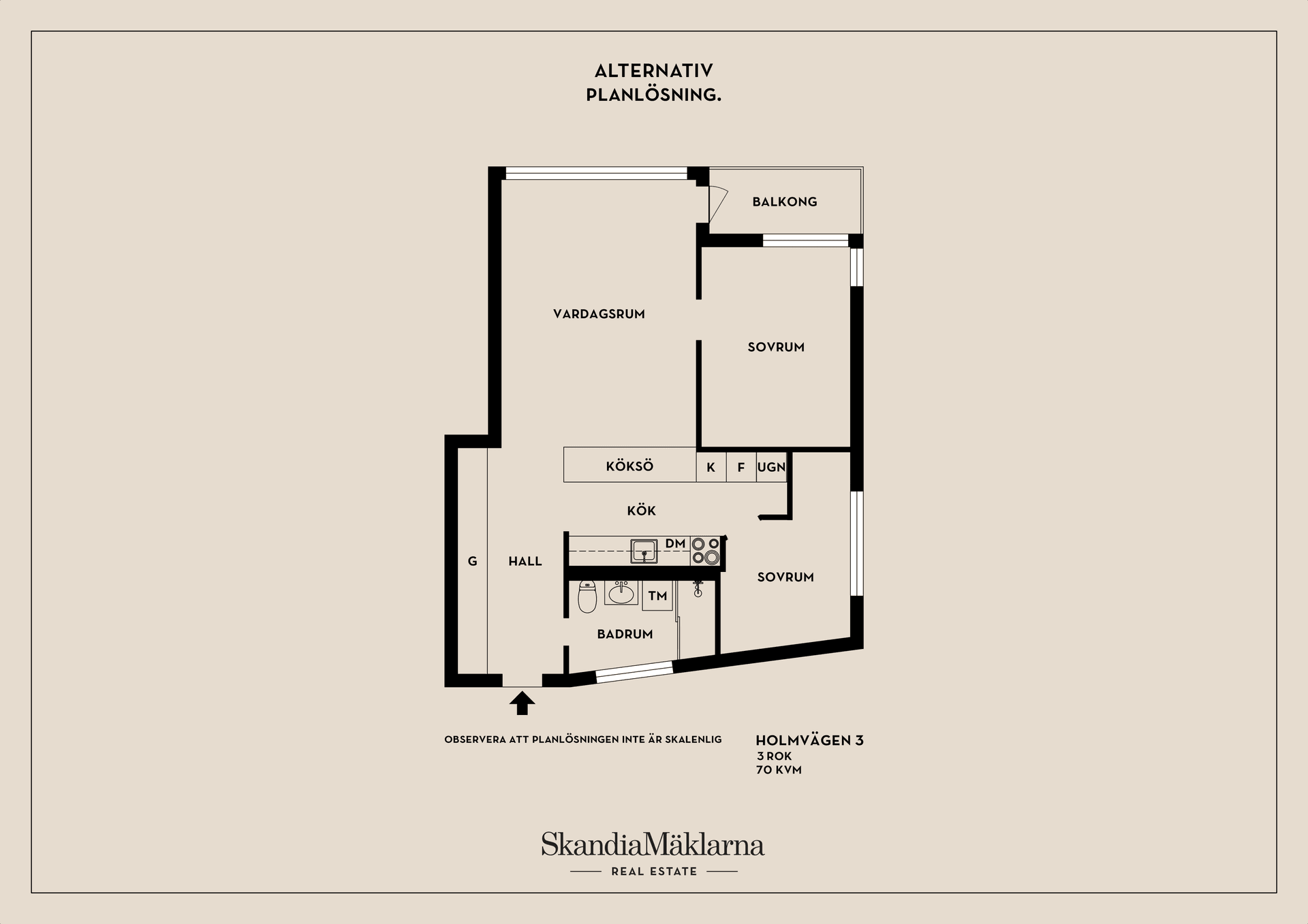 Bostadsrätt, Holmvägen 3, Centralt/Apoteksskogen, Upplands Väsby