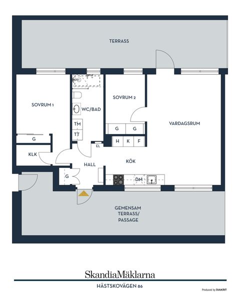 Bostadsrätt, Hästskovägen 86, Jakobsberg, Järfälla