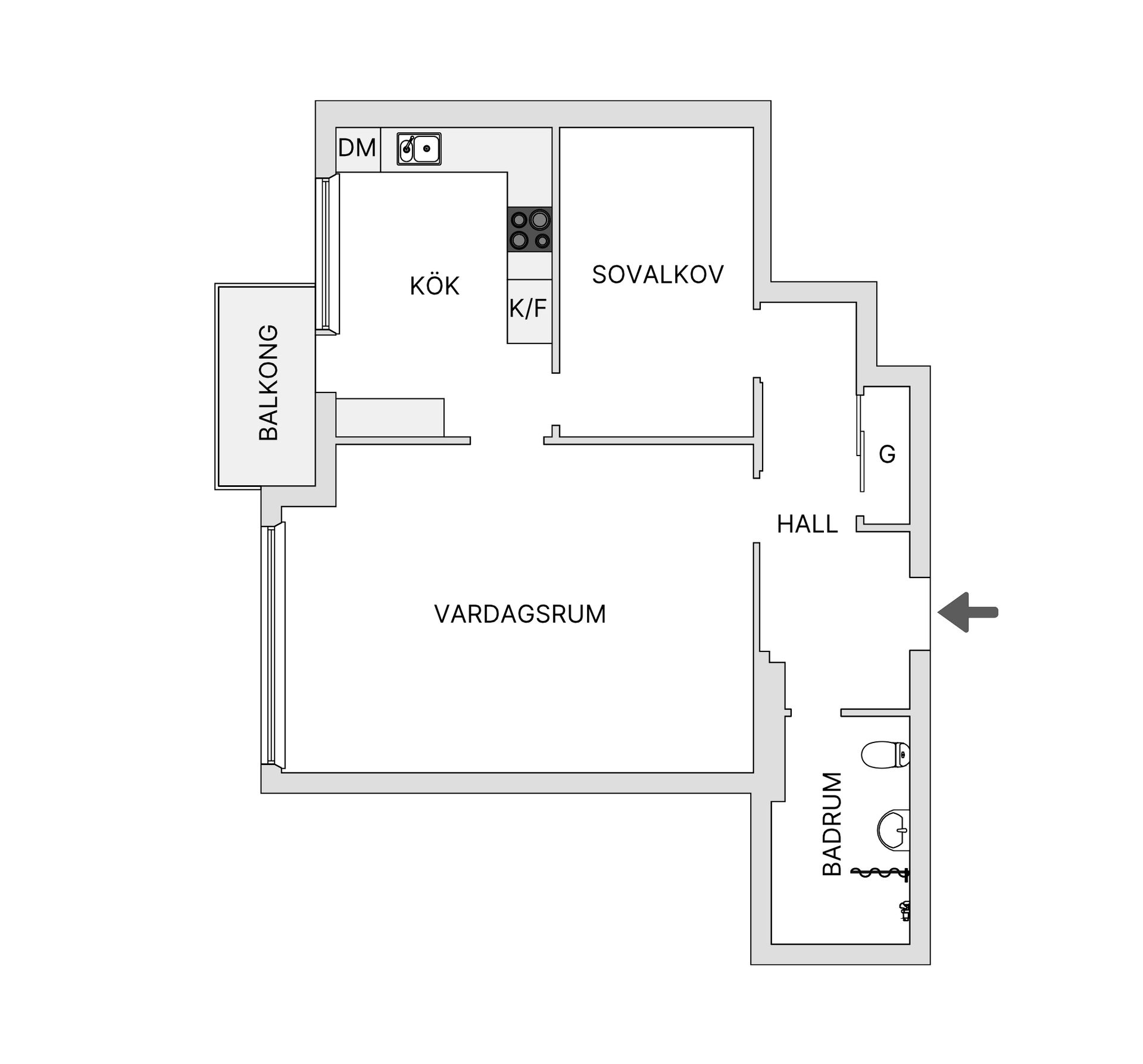 Bostadsrätt, Ronnebygatan 13, Västra Sorgenfri, Malmö
