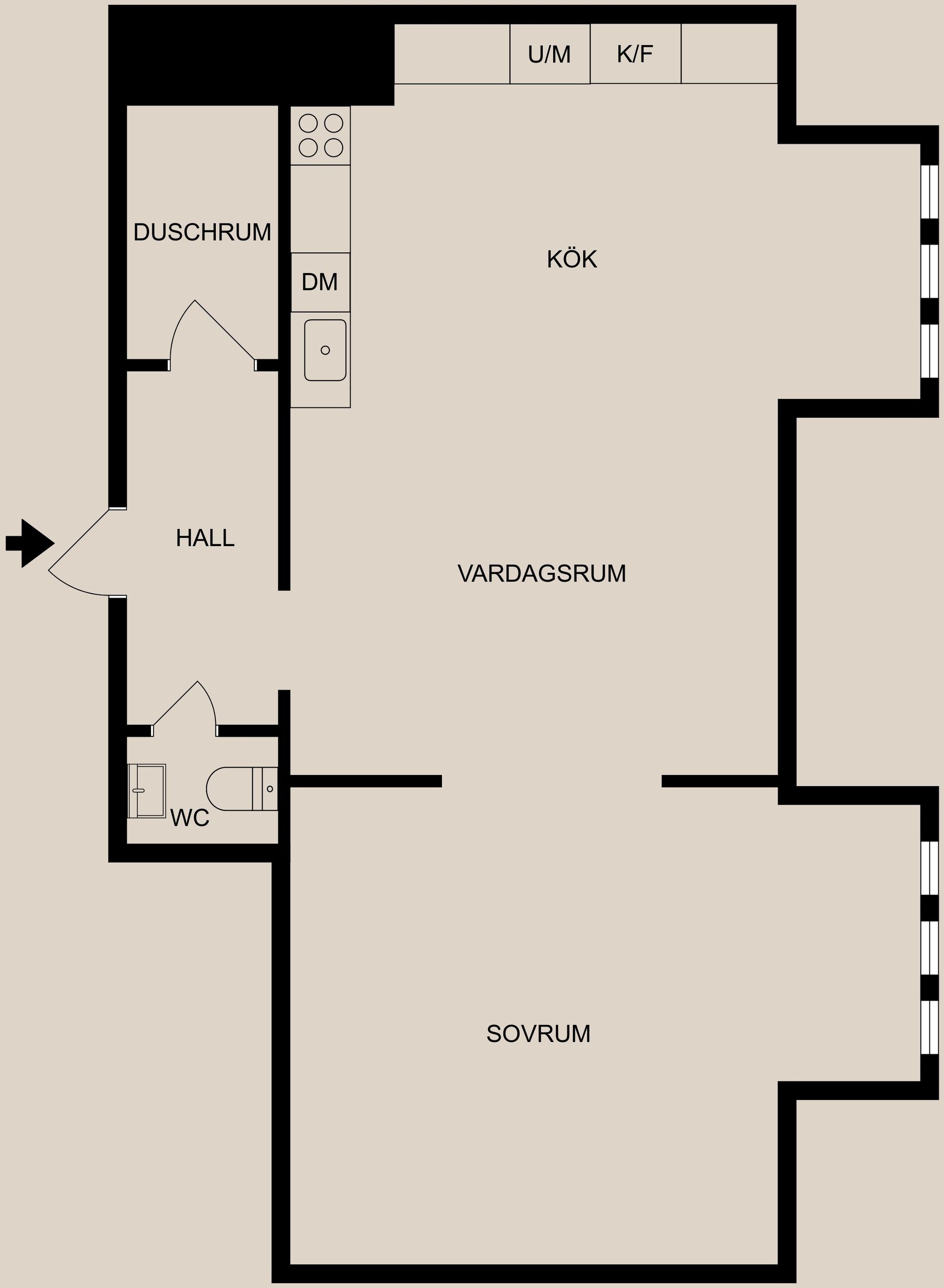 Bostadsrätt, Trozelligatan 1 B, Söder, Norrköping