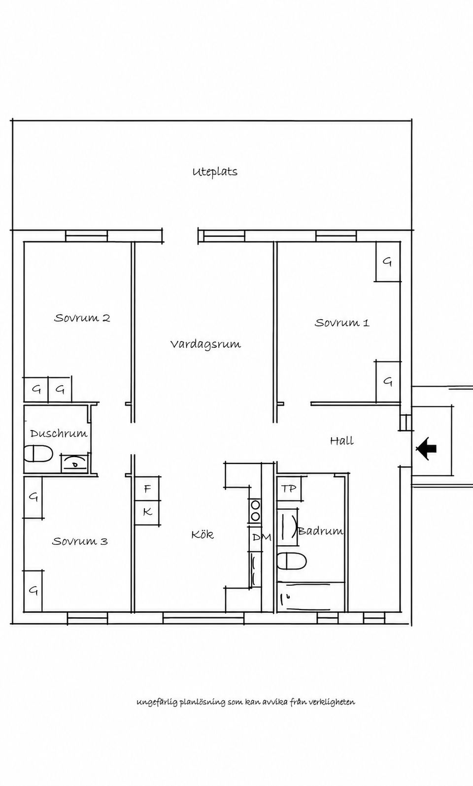 Bostadsrätt, Mosshagestigen 42, Salem