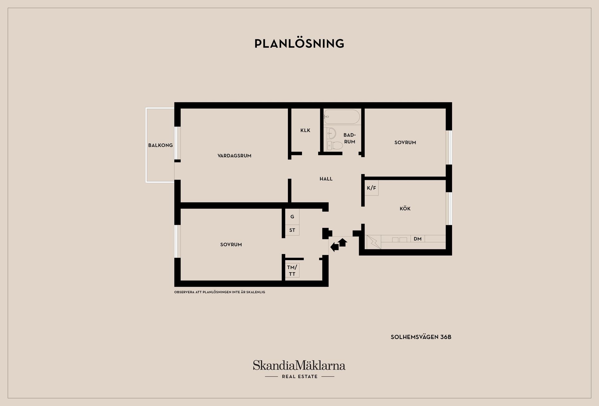 Bostadsrätt, Solhemsvägen 36B, Grangärdet, Mariestad