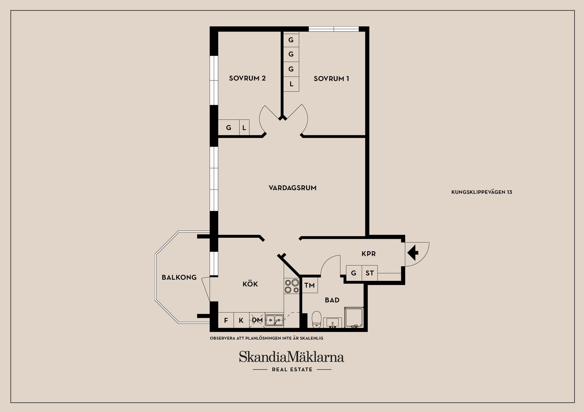 Bostadsrätt, Kungsklippevägen 13, Centrala Stuvsta, Huddinge