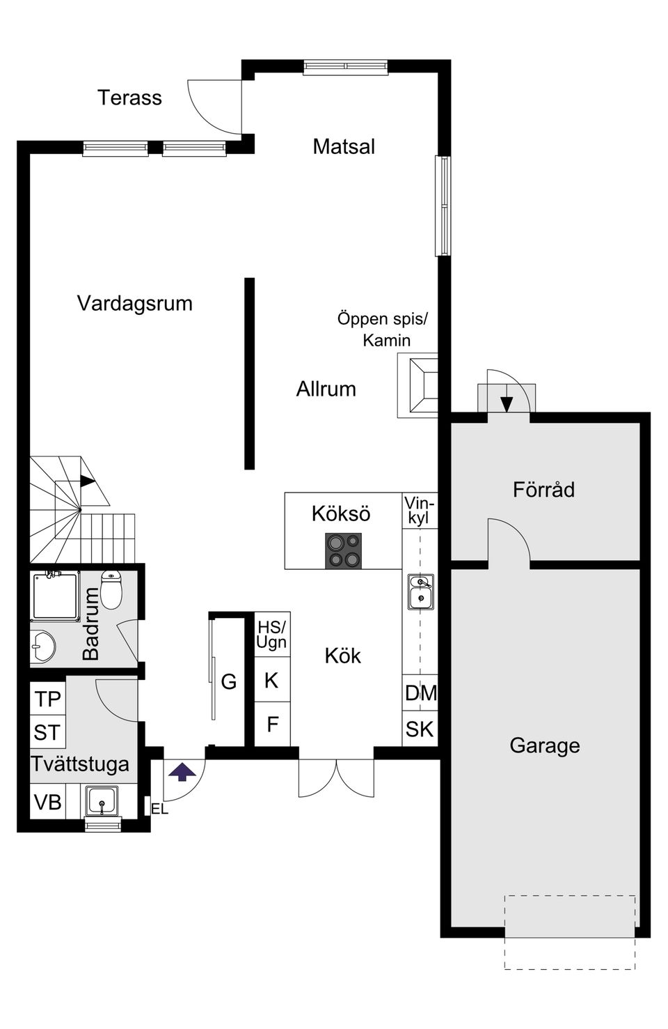 Radhus, Slåntunet 2, Rudboda, Lidingö