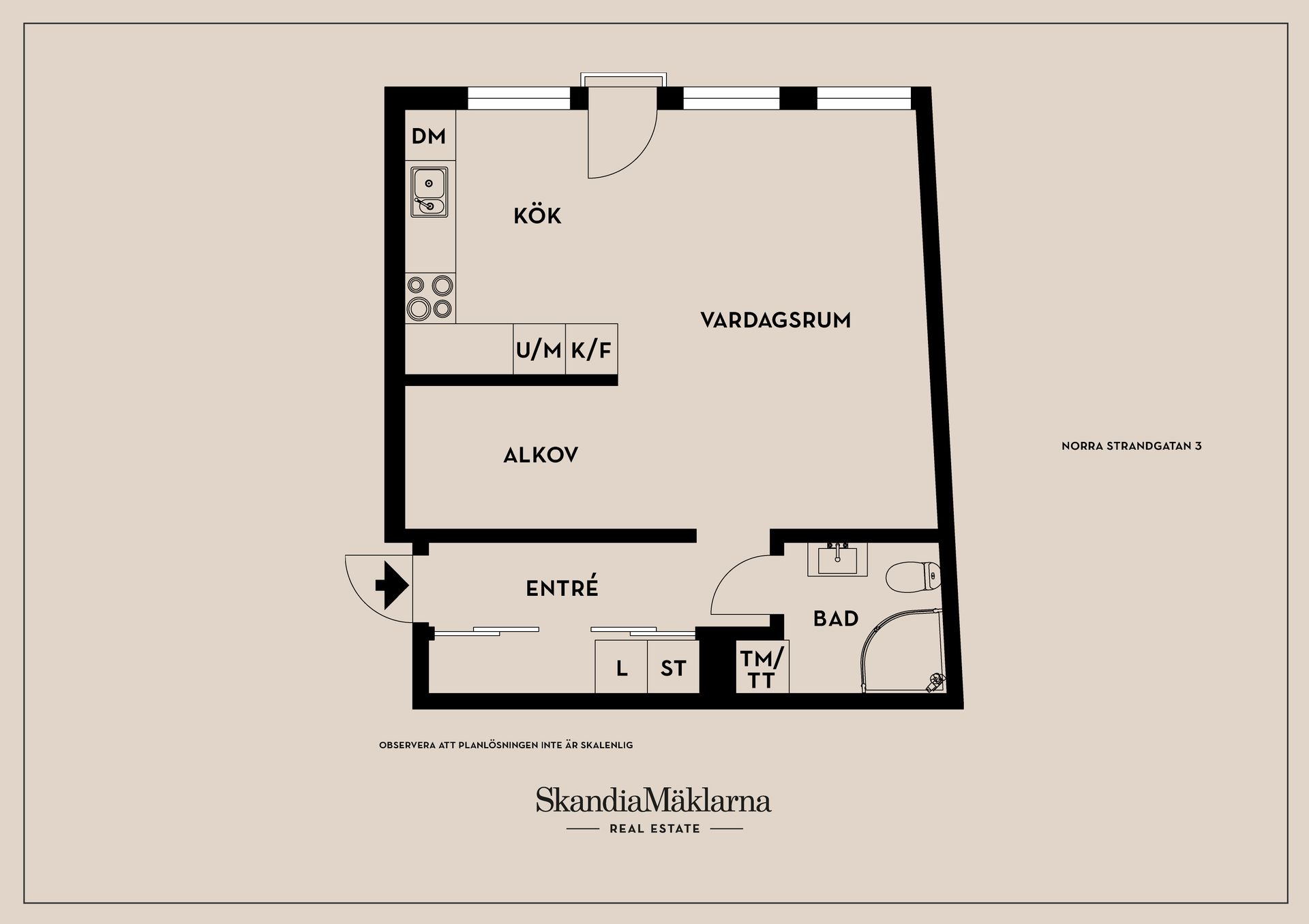 Bostadsrätt, Norra Strandgatan 3, Tingvallastaden, Karlstad