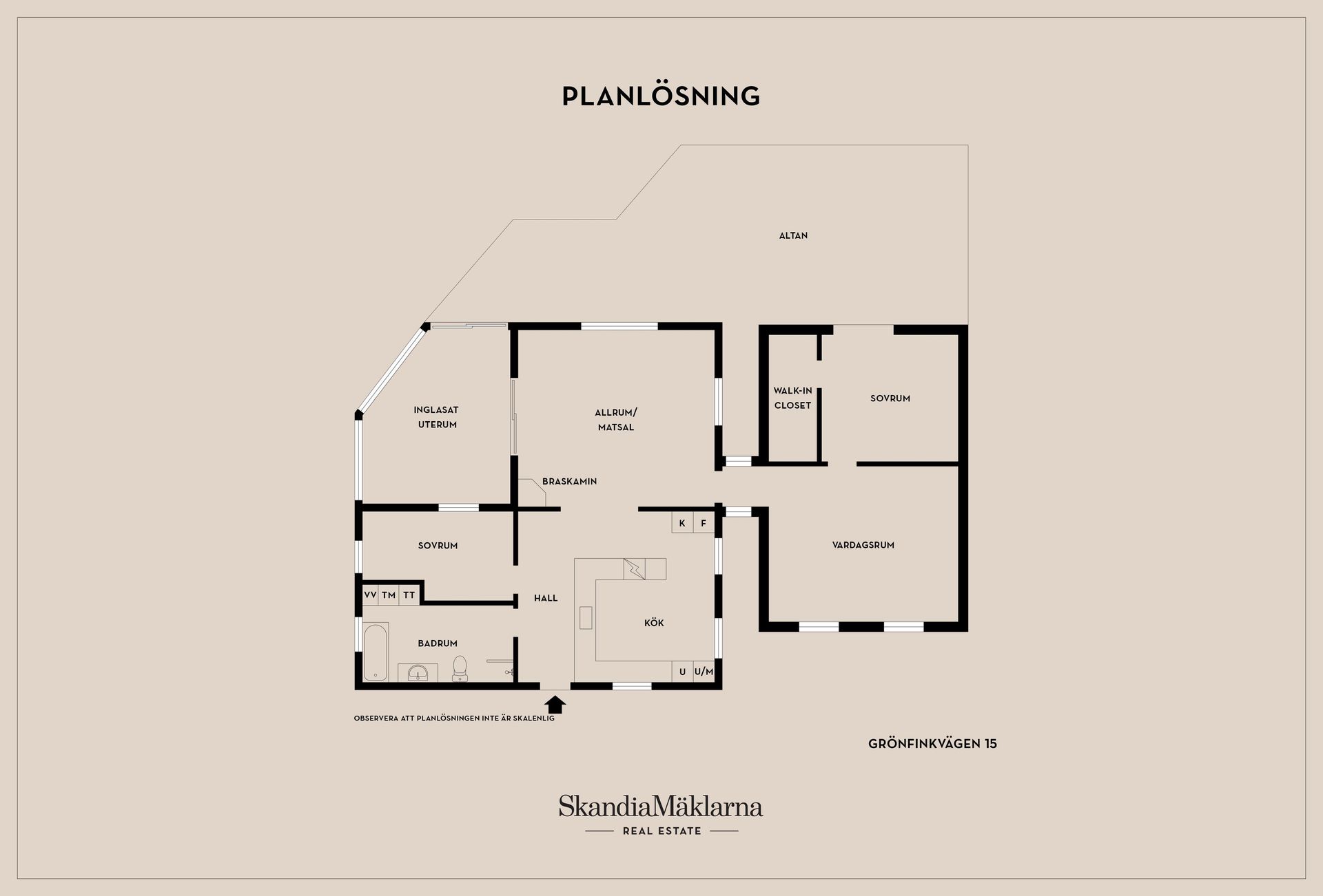 Villa, Grönfinkvägen 15, Borsökna, Eskilstuna