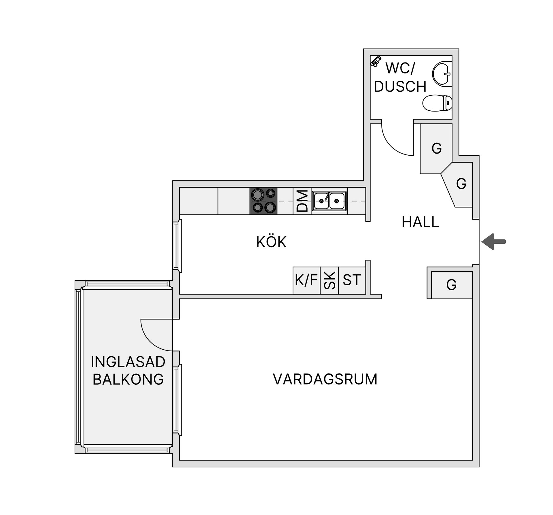 Bostadsrätt, Hagagatan 20D, Centrala Kil, Kil