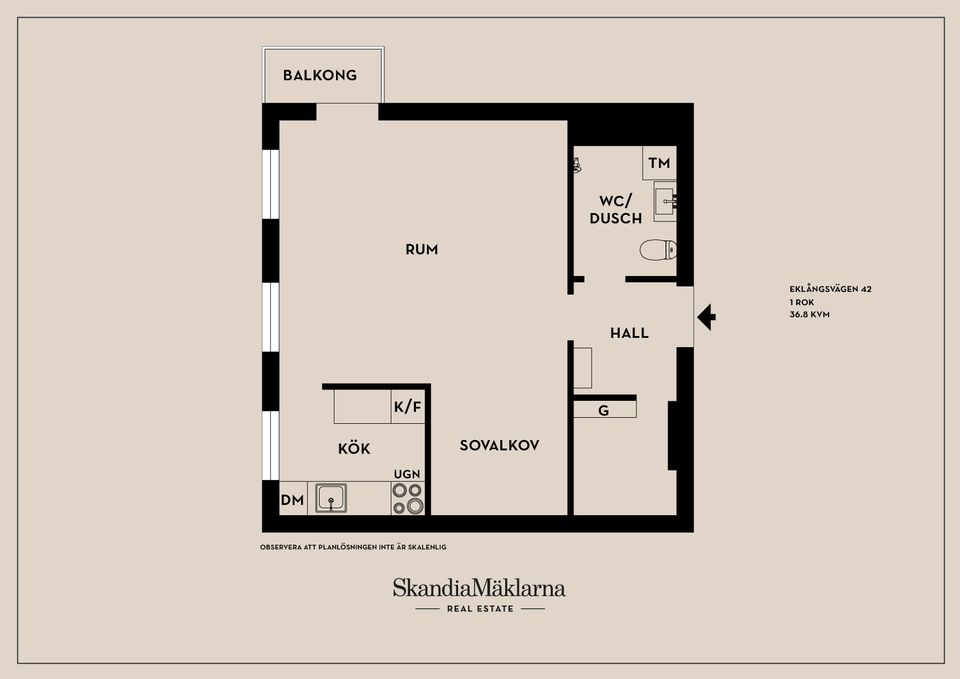 Bostadsrätt, Eklångsvägen 42, Centrala Årsta, Stockholm