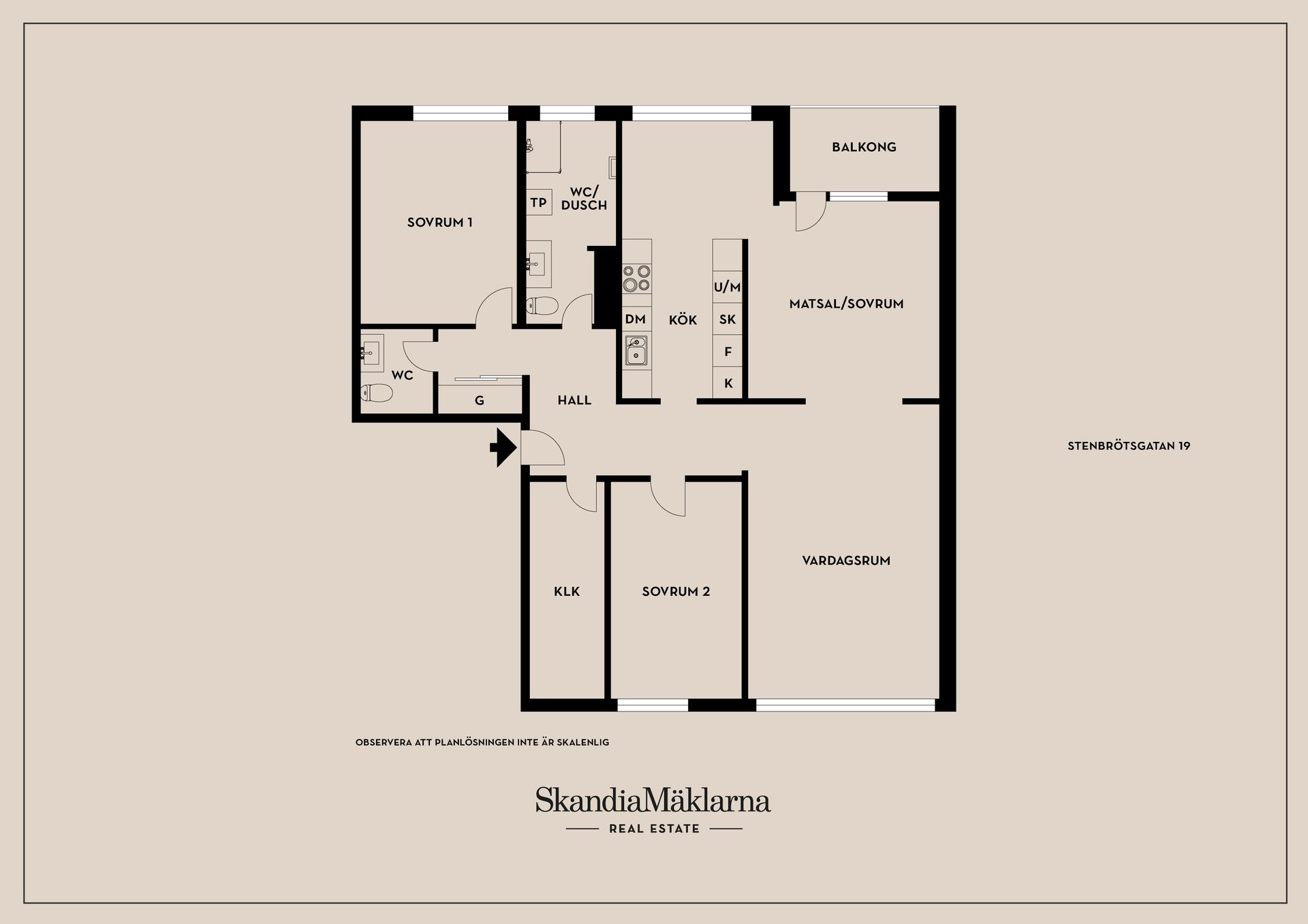 Bostadsrätt, Stenbrötsgatan 19, Tornhagen, Linköping