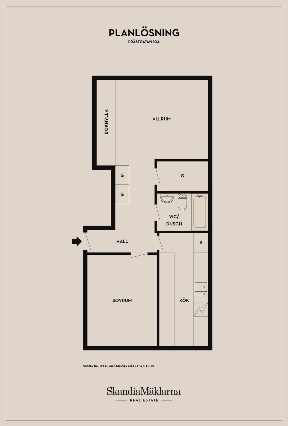 Bostadsrätt, Prästgatan 10A, Skurup
