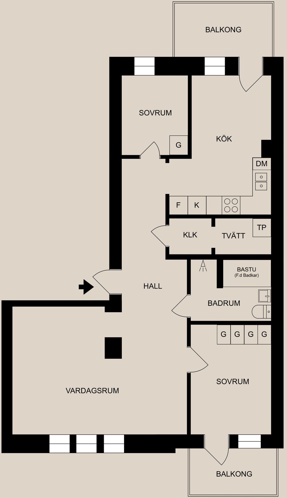 Bostadsrätt, Bredgatan 2, Centralt, Strömmen, Norrköping