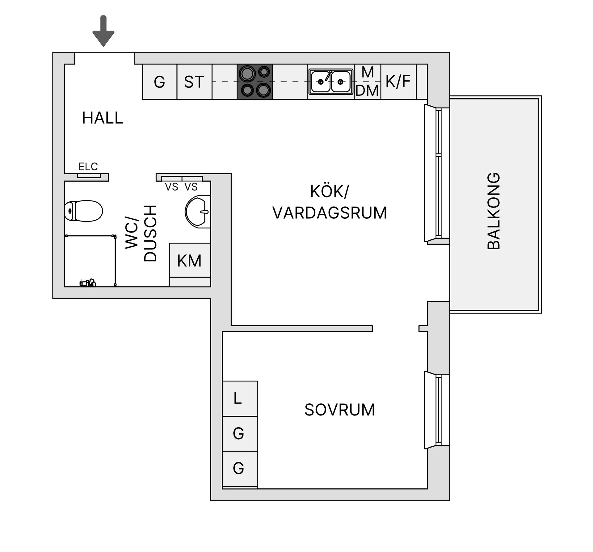 Bostadsrätt, Spårvägen 16A, Sorgenfri, Malmö