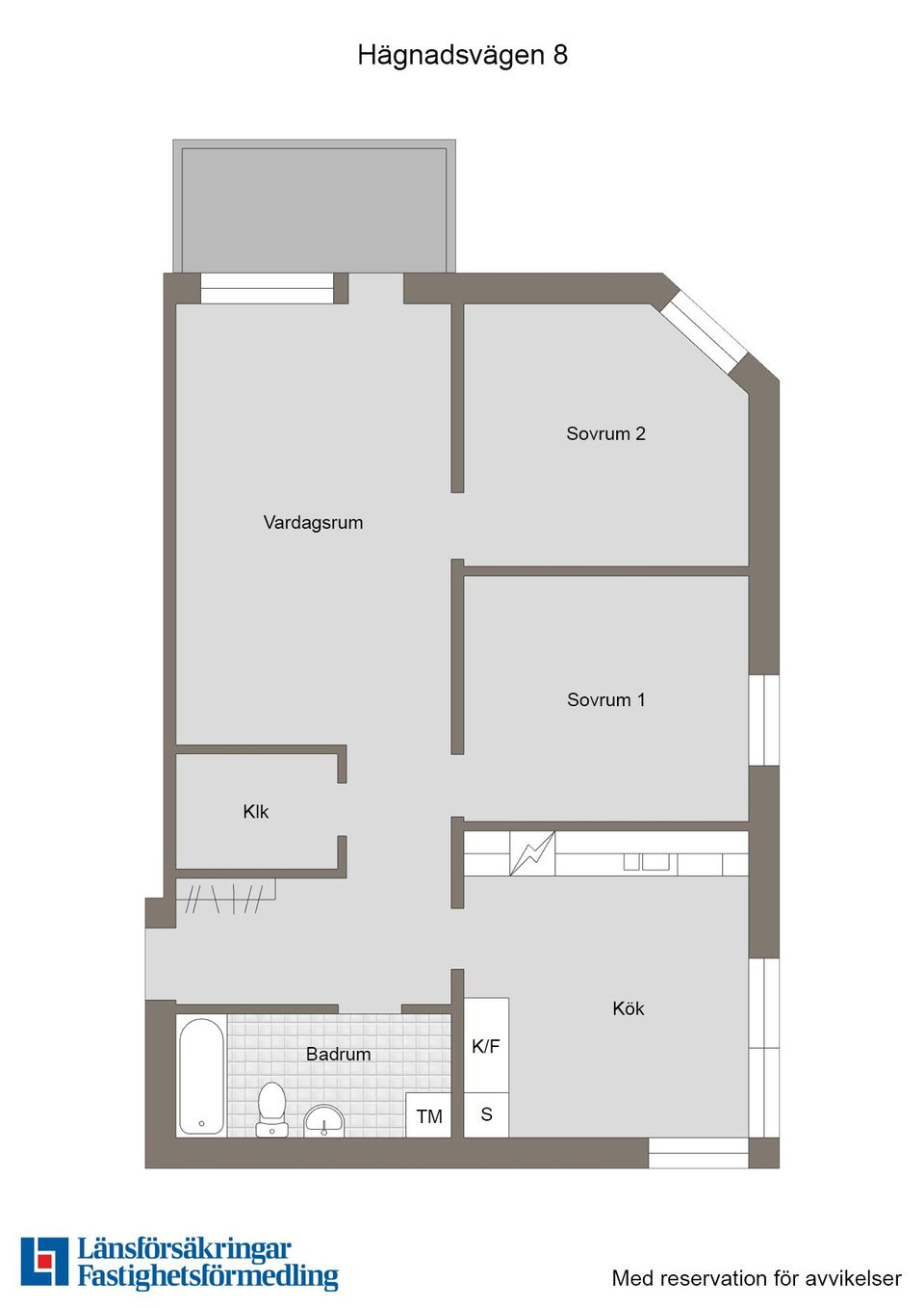 Bostadsrätt, Hägnadsvägen 8, Centrum, Enköping