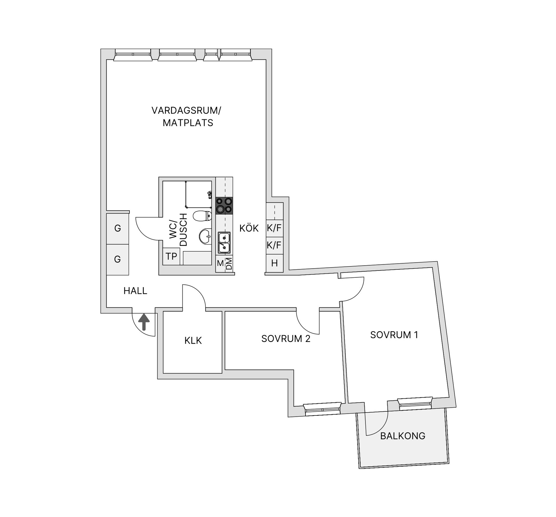 Bostadsrätt, Råbyvägen 57G, Gränby, Uppsala