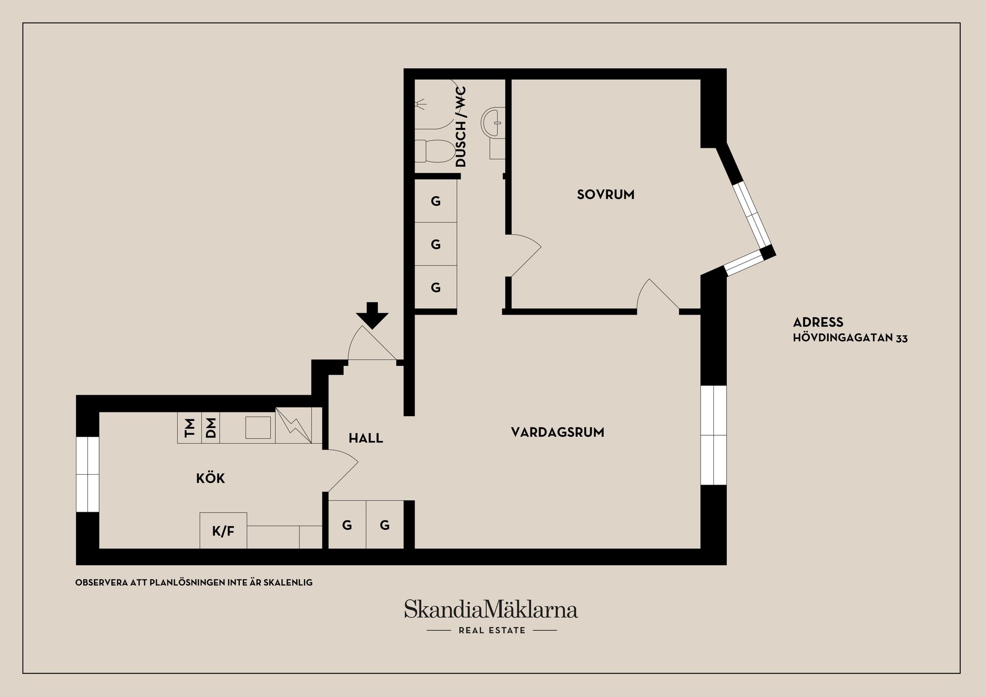 Bostadsrätt, Hövdingagatan 33, Aspudden / Örnsberg, Stockholm