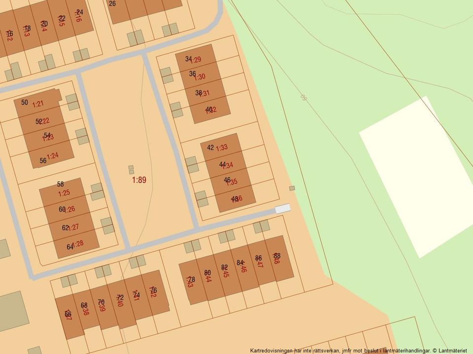 Radhus, Granebovägen 44, Svartbäcken, Haninge