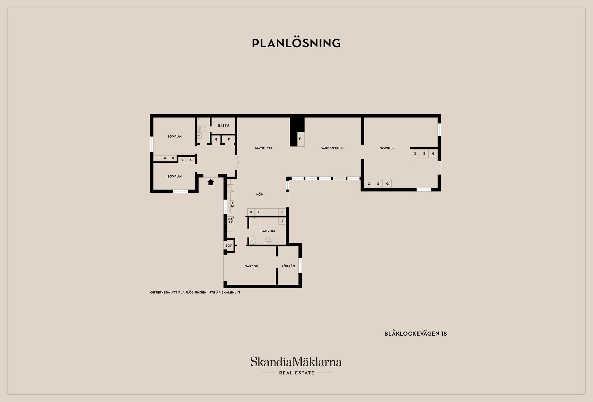 Radhus, Blåklockevägen 18, Ängsbyn, Höör