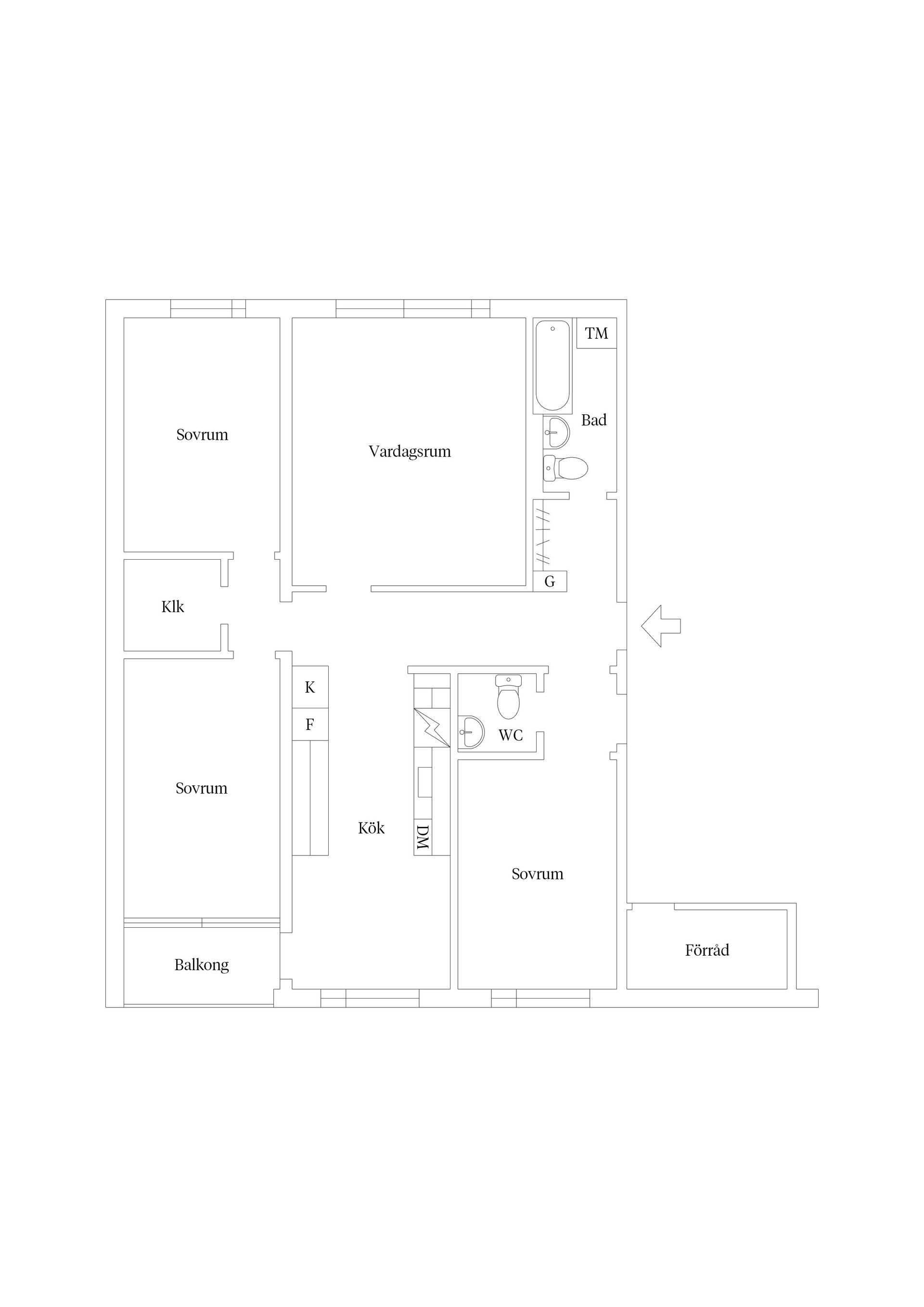 Bostadsrätt, Baltiska vägen 4B, Djurängen, Kalmar