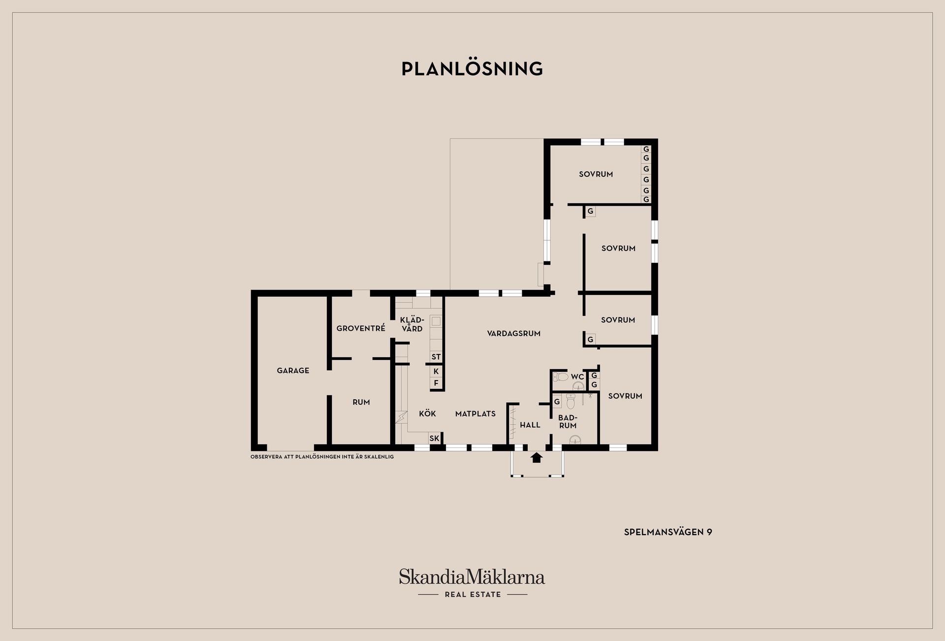Villa, Spelmansvägen 9, Karlslund /Sätofta, Höör