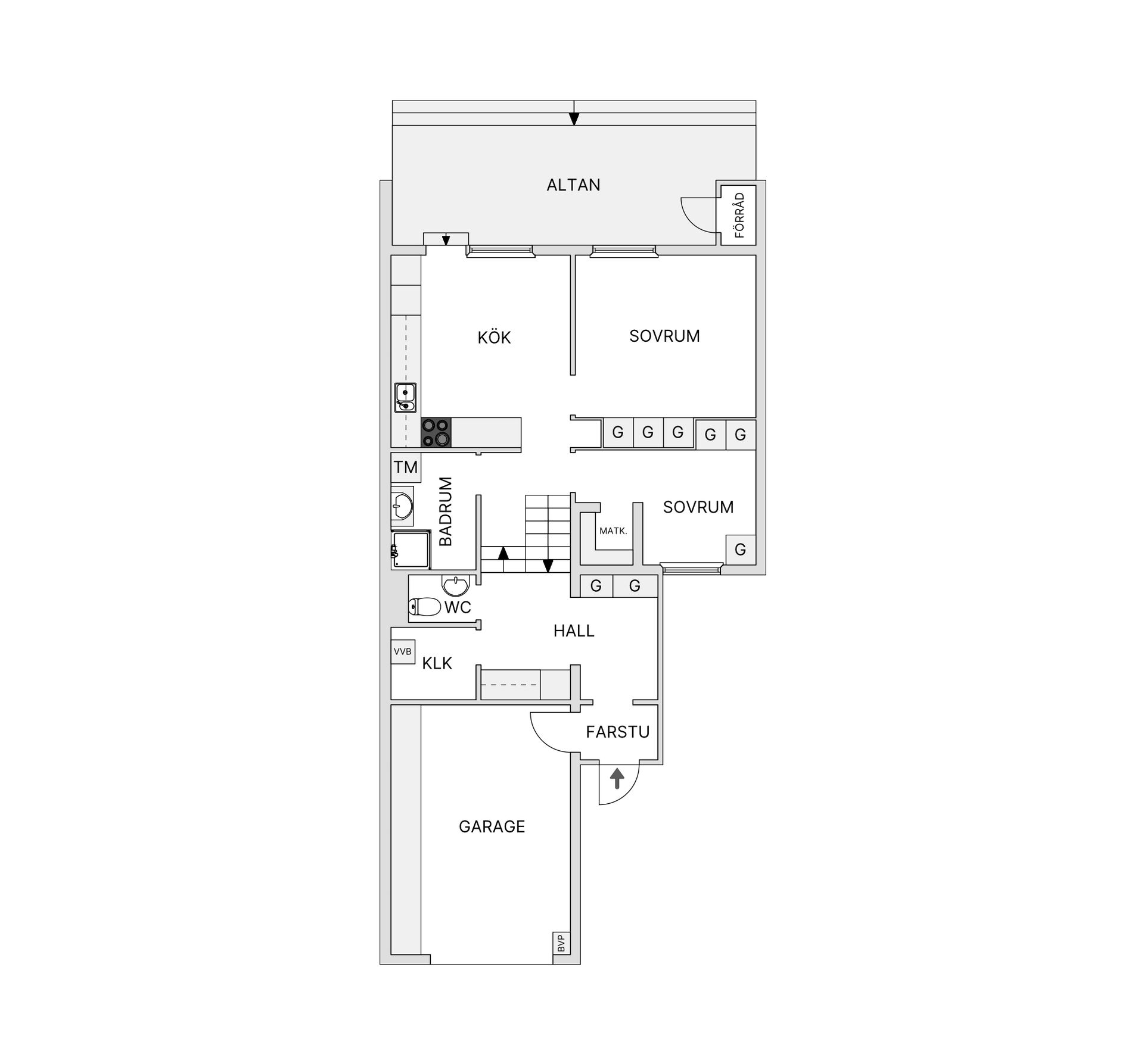 Radhus, Vallmovägen 82, Centrala Gällivare, Gällivare