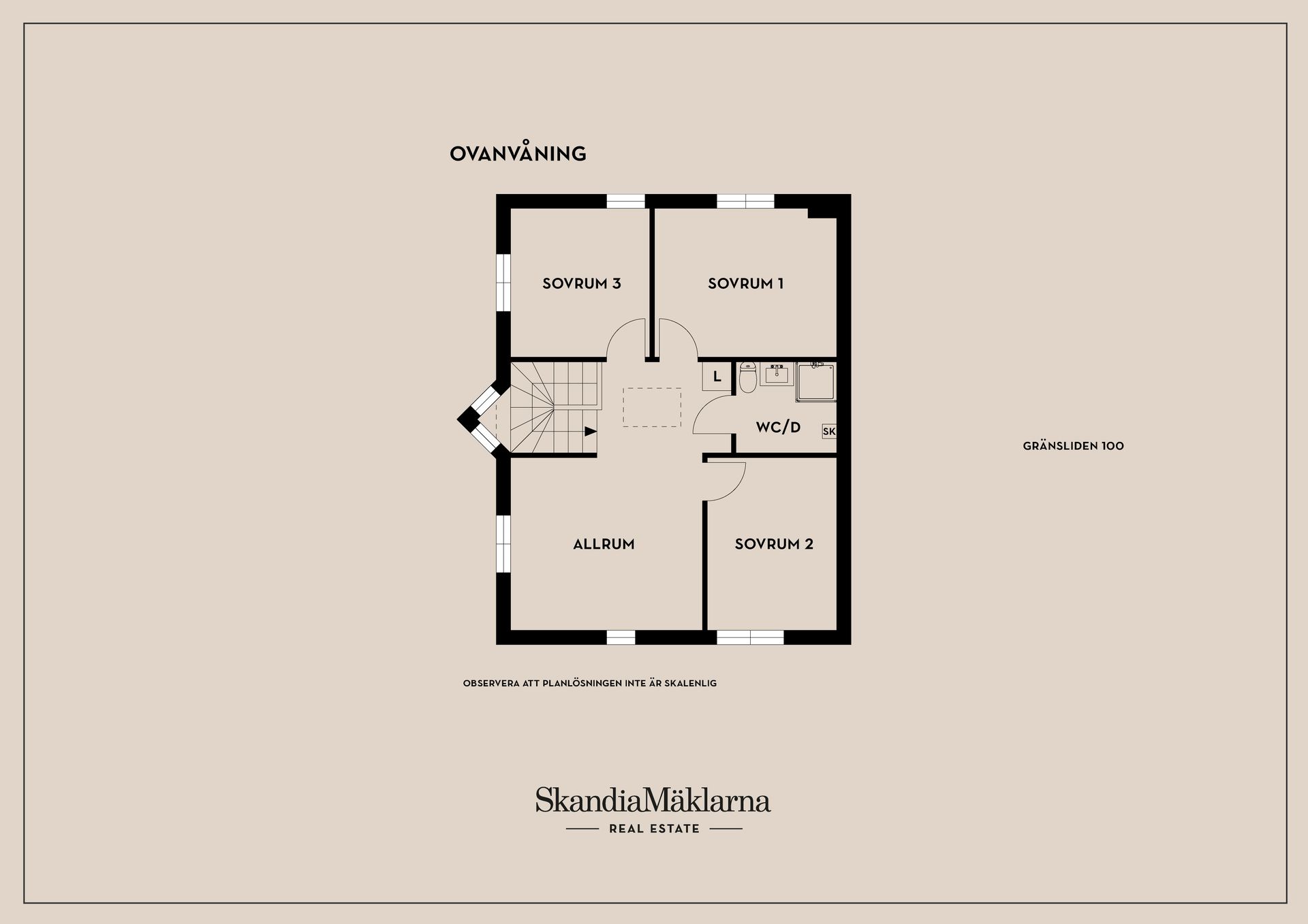 Radhus, Gränsliden 100, Tallboda, Linköping