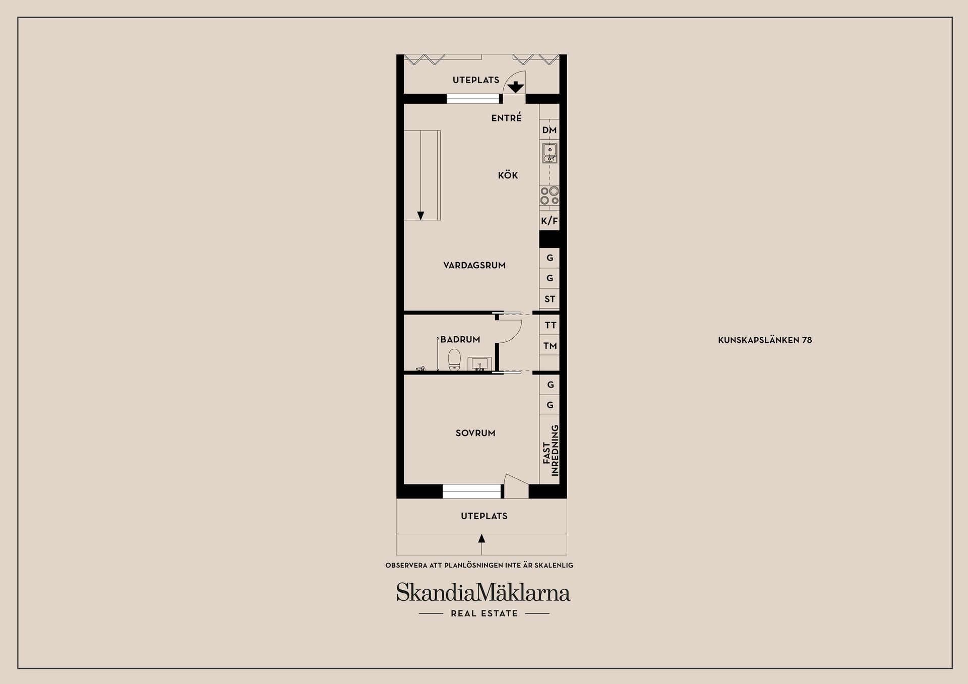 Bostadsrätt, Kunskapslänken 78, Vallastaden, Linköping