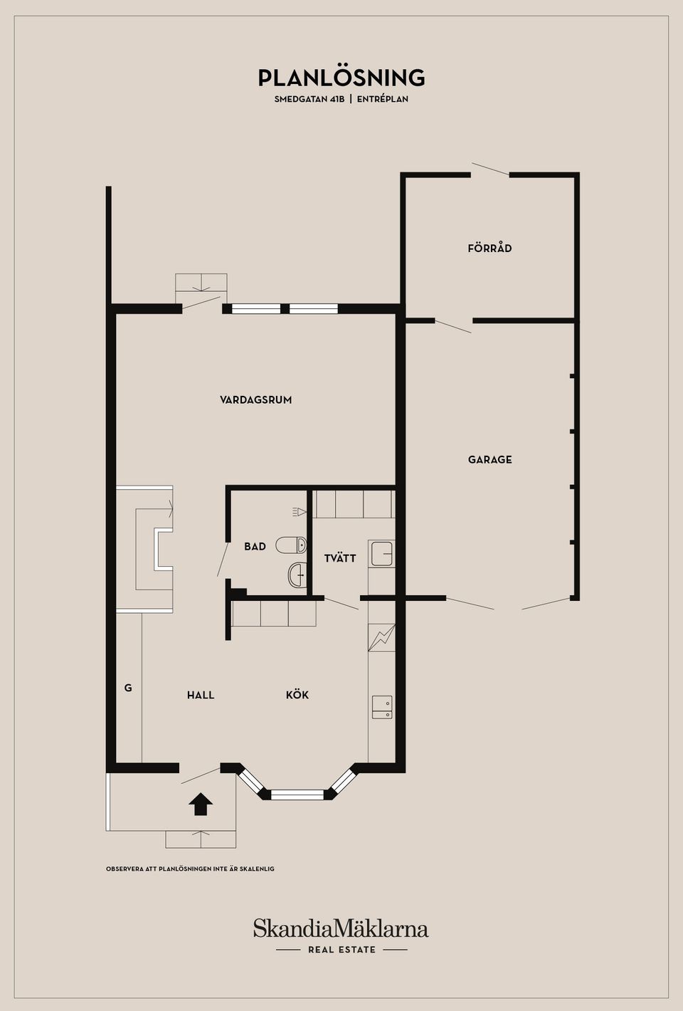 Radhus, Smedgatan 41B, Skurup
