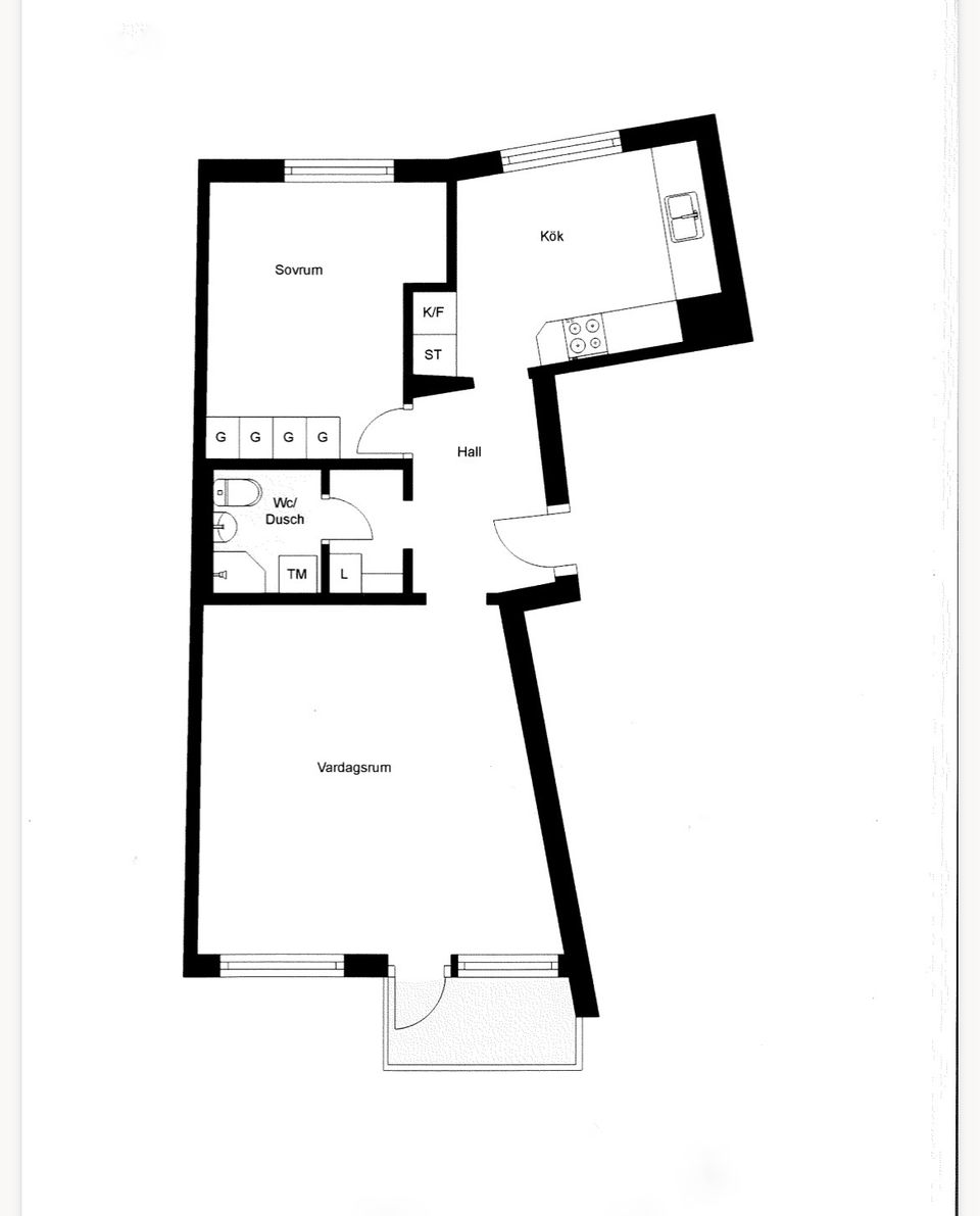 Bostadsrätt, Östra Bergsgatan 24E, Östra Bergen, Nyköping