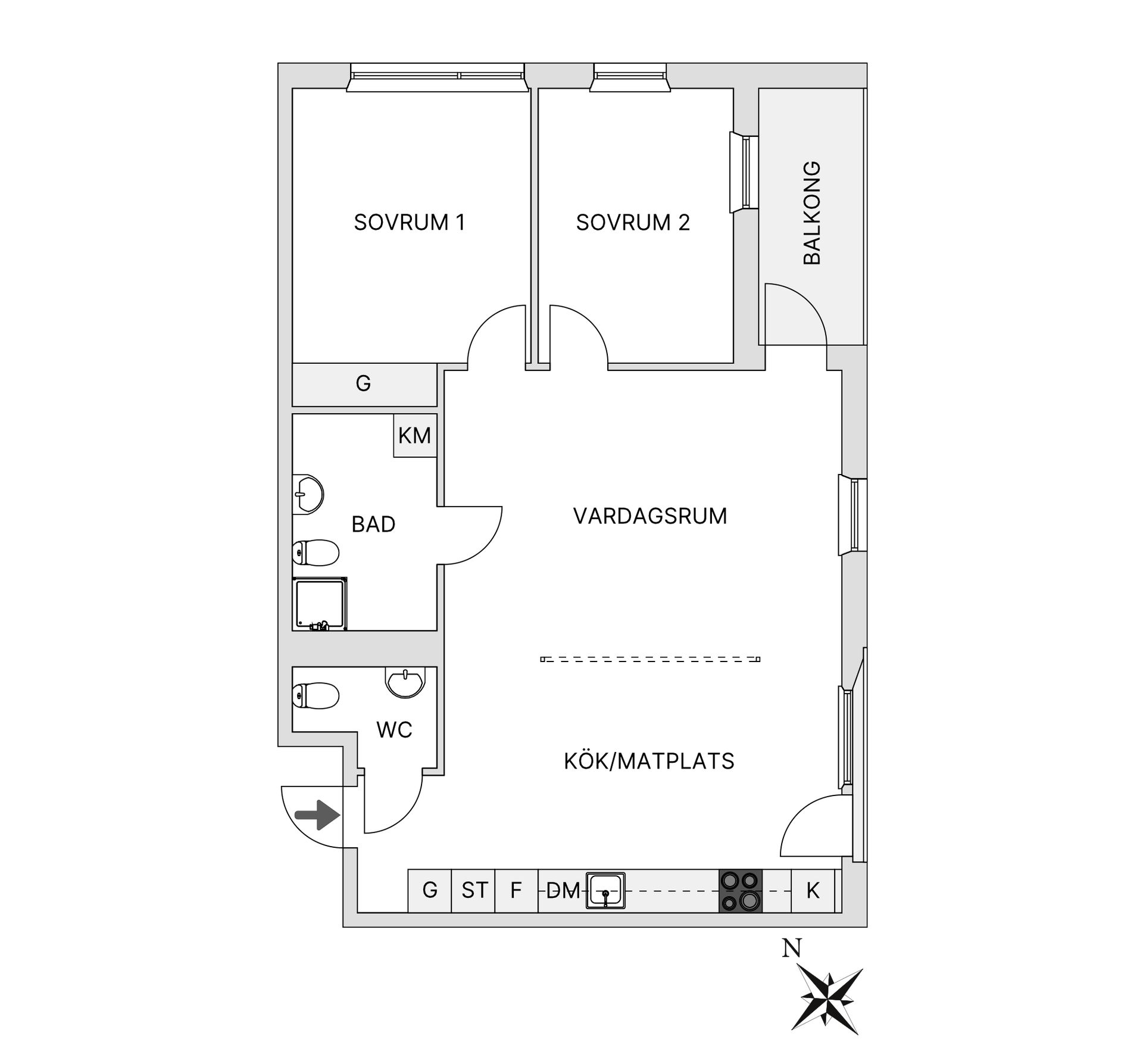Bostadsrätt, Slättvägen 2B, Centrala Trollbäcken, Tyresö