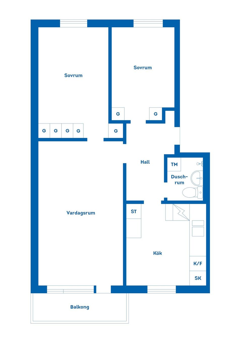Bostadsrätt, Krokvägen 3B, Södra Brännan, Härnösand