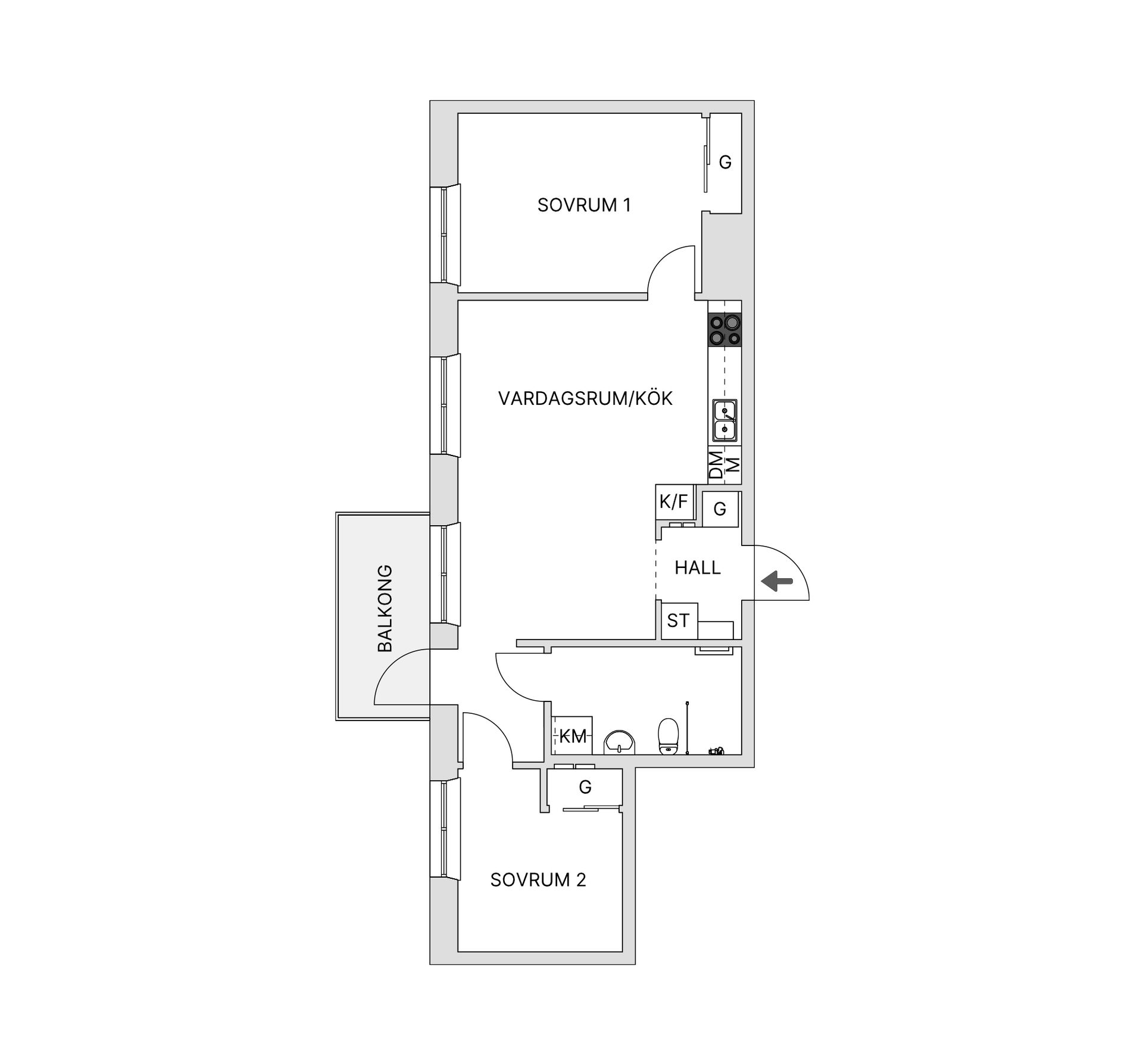 Bostadsrätt, Västra Granittrappan 10, Centrala Nacka, Nacka