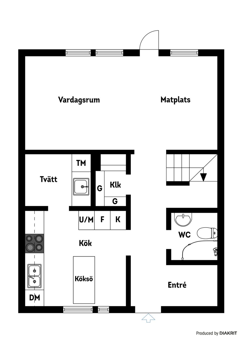 Radhus, Rosenbloms väg 18, Lasarettsområdet, Nyköping