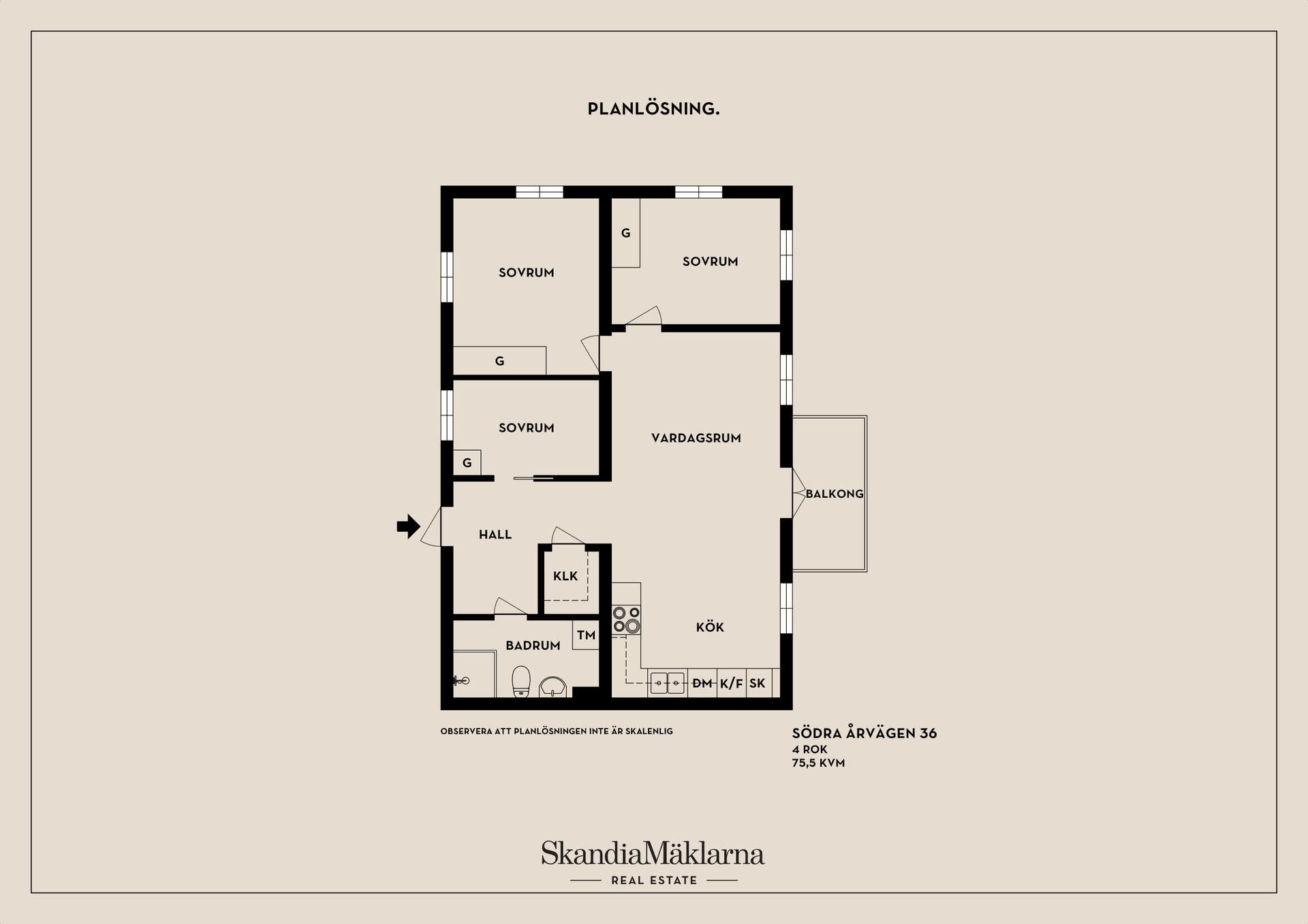 Bostadsrätt, Södra Årvägen 36, Brunnby Park, Upplands Väsby
