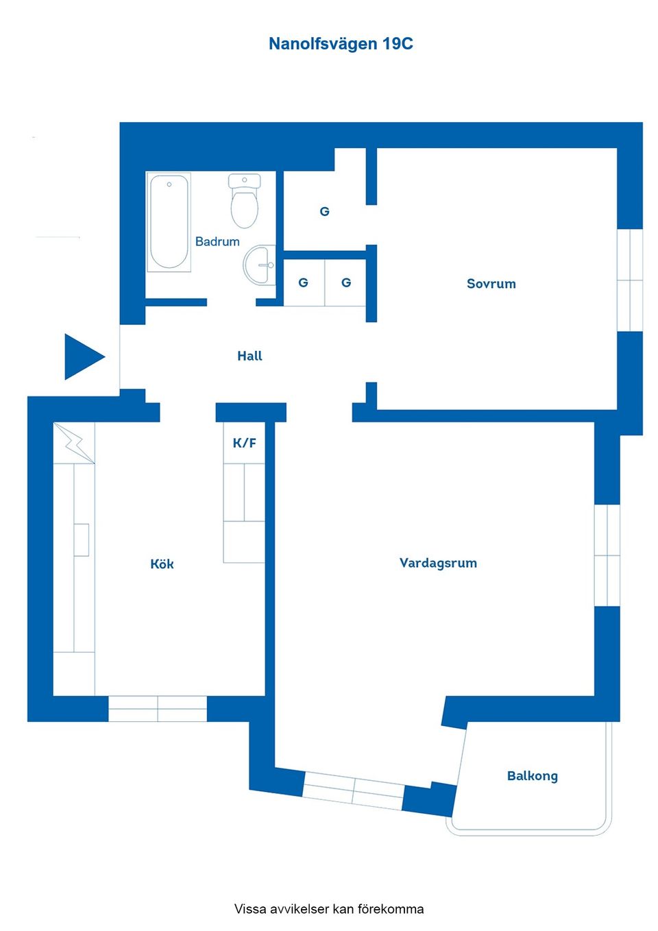 Bostadsrätt, Nanolfsvägen 19C, Finspång Tätort, Finspång
