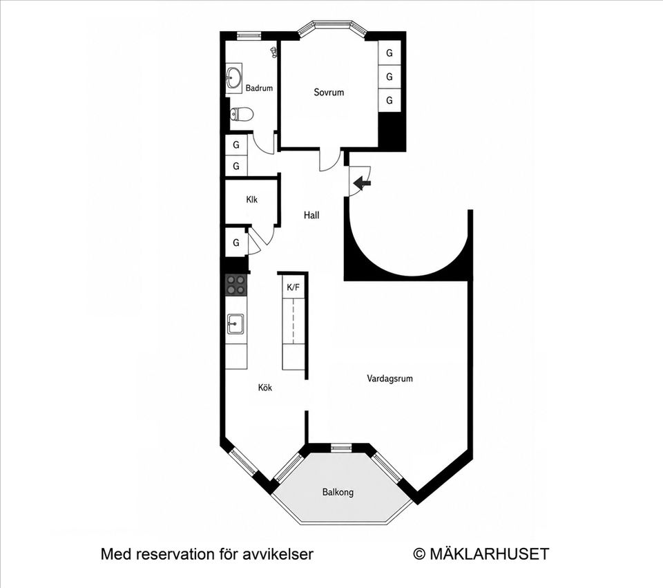 Bostadsrätt, Gubbkärrsvägen 29 S, Våning 2/4, Nockebyhov, Stockholm