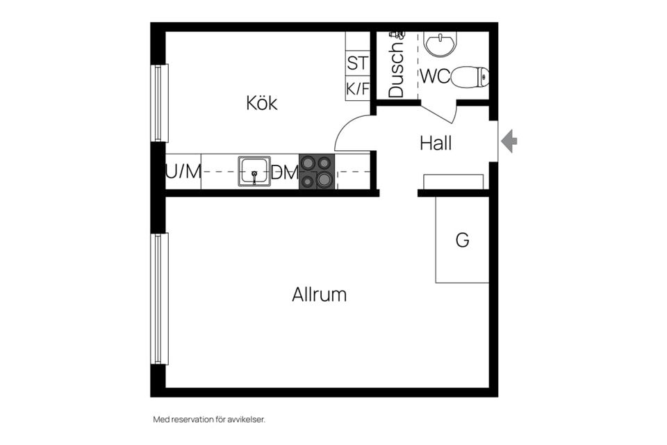 Bostadsrätt, Fridhemsgatan 90 B, Skönsmon, Sundsvall