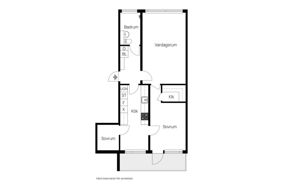 Bostadsrätt, Nackstavägen 32B, Nacksta, Sundsvall