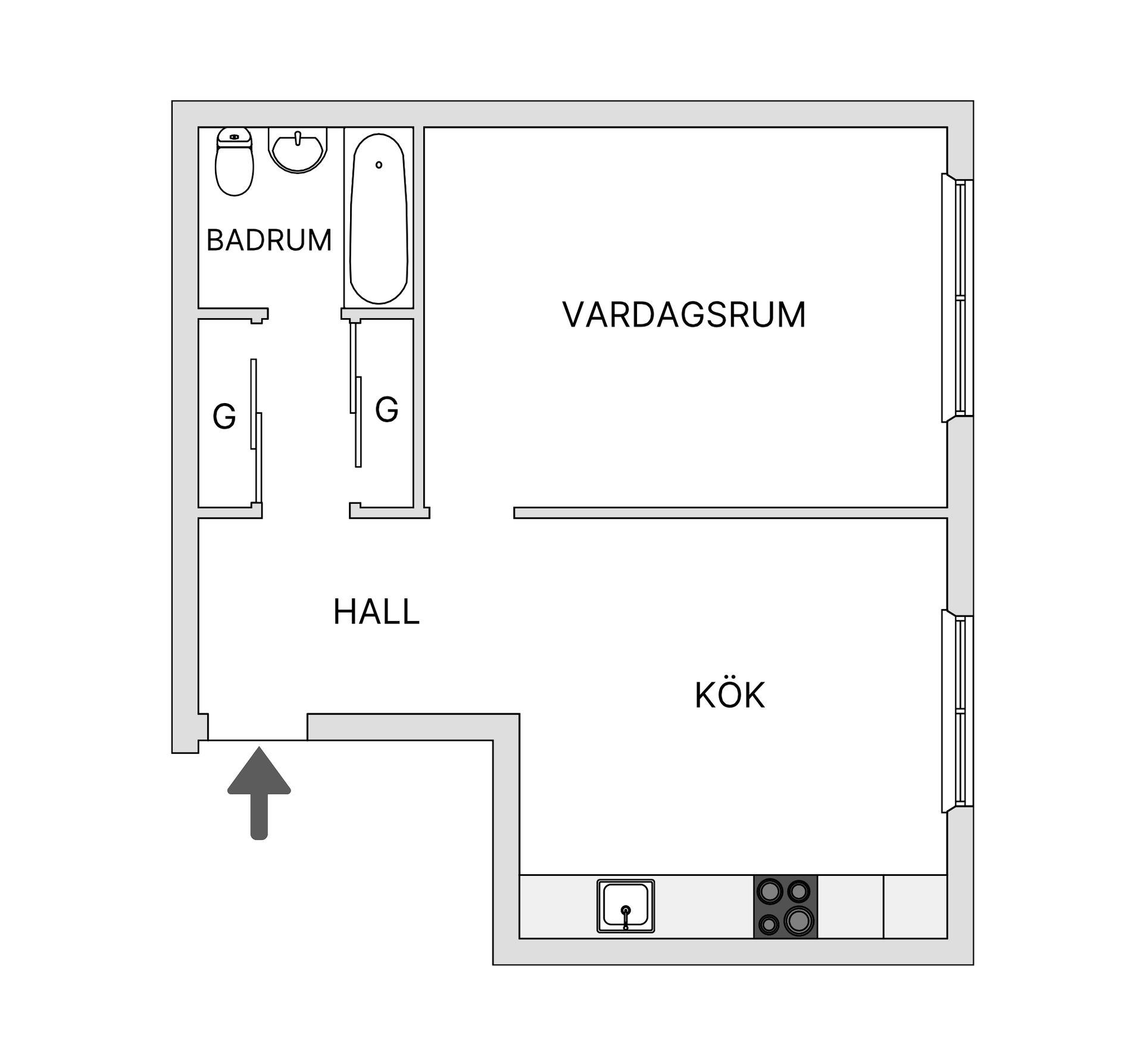 Bostadsrätt, Vänortsstråket 9, Tureberg, Sollentuna