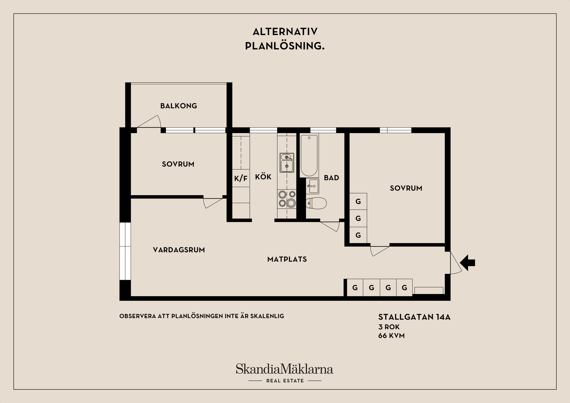 Bostadsrätt, Stallgatan 14A, Centrala Väsby, Upplands Väsby